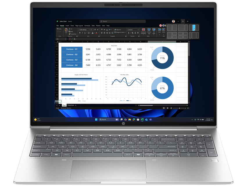 Prenosnik HP ProBook 4 G1i 16 | U7 255H | 24GB RAM | W11P / Ultra 7 / RAM 24 GB / SSD Disk / 16,0″ WUXGA