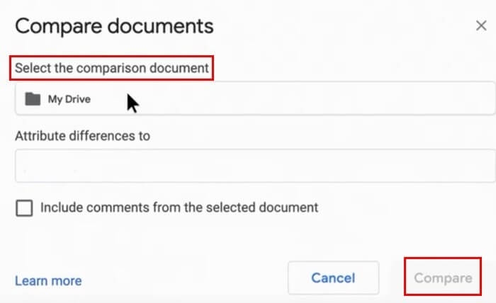 Kako primerjati dva dokumenta v Google Docs