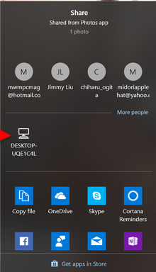 Nearby sharing