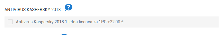 Kaspersky - dodatna plast zaščite