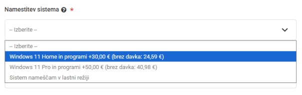 Namestitev sistema PoceniPC