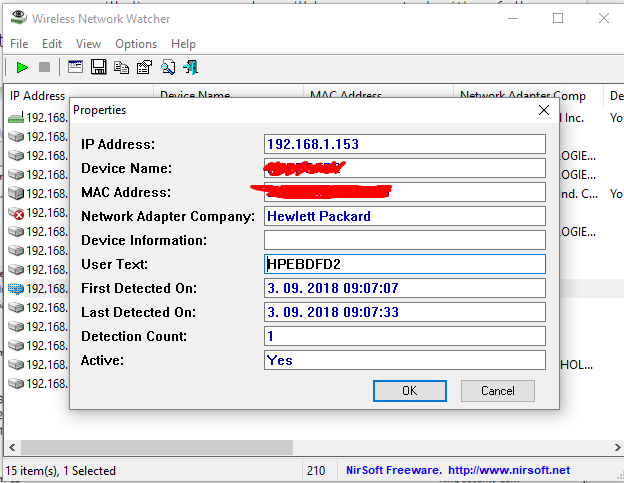 Wireless network watcher Wireless network watcher