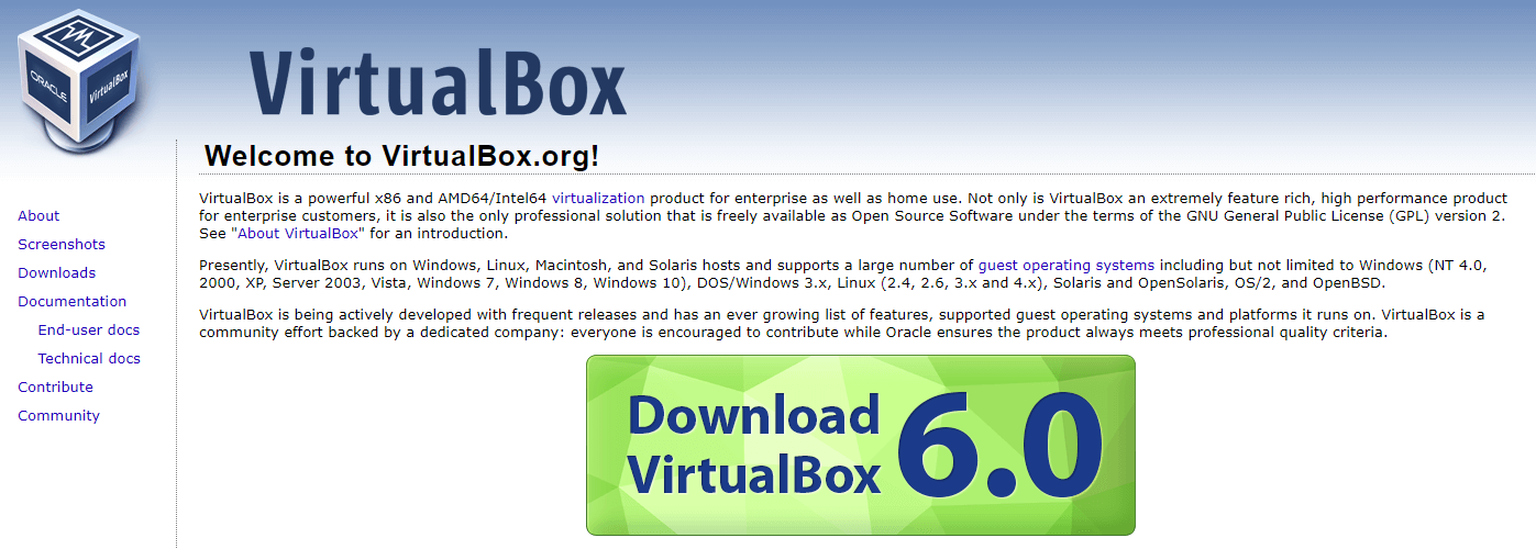 Namestitev - VirtualBox