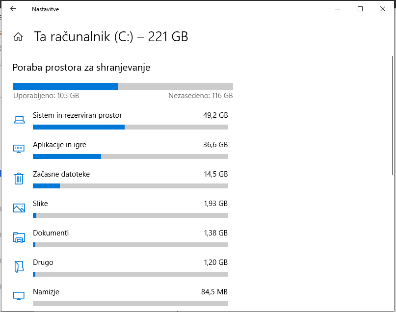 Windows Nastavitve