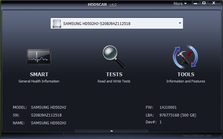 HDDScan HDDScan